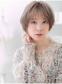ミルクティーアッシュショートカットレイヤーA3上尾20代30代40代