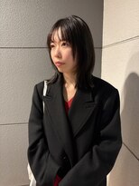 ヘアーアイストゥーレ(HAIR ICI TRE)&nbsp;オリーブカラー　冬カラー　レイヤーカットミディアム　担当桜桃