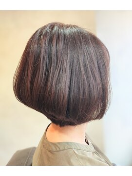 エルアール コウベ(LR KOBE) 超高濃度水素ケアカラー大人丸みボブ　【40代50代60代】