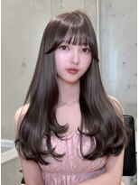 エヌアイ オモテサンドウ(ni omotesando)&nbsp;上品韓国ヘア◇ワンカールレイヤー顔周りカットグレージュカラー