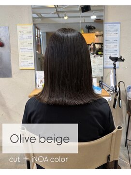 ティーズピーク(ty s peak) 【cut＋iNOA color】Bob style×Olive beige