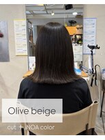 ティーズピーク(ty s peak) 【cut+iNOA color】Bob style×Olive beige