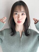 リヤン 表参道(lyann) セミディ似合わせカットサイドバング小顔カットダークブルー