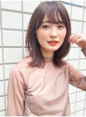 髪質改善 大人可愛い 小顔見え 外ハネ 伸ばしかけレイヤーミディ