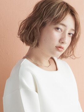 ミンクス 銀座店(MINX) くせ毛風ゆるふわパーマボブ