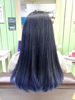 パワーオブヘアーセイカ(Power of Hair Seika)&nbsp;ストレートヘアのグラデーションカラー・ネイビー♪