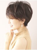 30代40代／大人のくびれショート／ベージュ系カラー
