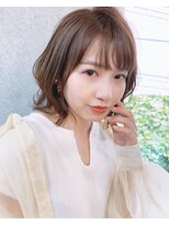 リコバイアフロート(riko by afloat)&nbsp;ミルクティーブラウンミニボブ/外ハネボブ【吉祥寺riko立野】