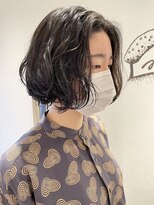 メルト 吉祥寺(melt) 【松本咲花】簡単可愛いボブパーマ　アッシュベージュカラー　