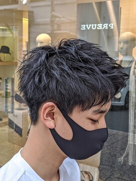 コワファーストナガサキシャンプーボーイ(COIFF1RST NAGASAKI SHAMPOO BOY) ドライアップバングショート