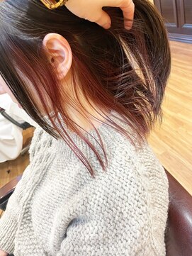 アミ(amii) ピンク系インナーカラー