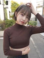 ニコ トウキョウ(nico TOKYO)&nbsp;20代30代大人かわいい小顔ひし形ウルフ切りっぱなしボブ