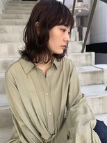 クラフト 福津(CRAFT)&nbsp;地毛風カラー ディープルビー / クセを活かしたレイヤーミディ