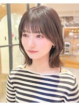 ルエ(rue) ナチュラルボブ×大人ショートボブ×前髪あり 20代30代40代50代