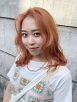 レクタ(recta)&nbsp;オレンジカラー ミディアムヘア