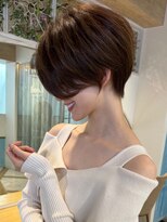 ロンド ストラーダ 心斎橋(Lond strada)&nbsp;ショート×ハイライト白髪ぼかし×マチルダボブ[心斎橋]