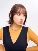 【長谷川】ピンクベージュくびれボブ
