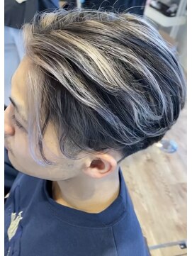 アメラボ 平針店(AmeLab) 【ホワイトグレージュ】ハイライト メッシュ ローライト