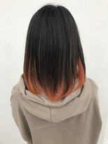 アオアクア バイ グルグル 小岩店(ao akua by GULGUL)&nbsp;黒髪 【オレンジ春インナー】 小岩