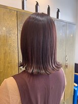 ビーグレイス&nbsp;艶感たっぷり外はねヘア×20代ラベンダーブラウン