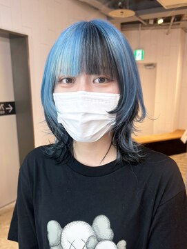 アルバム 池袋(ALBUM) デザインウルフ_切りっぱなしボブエアリーロング_ba484211