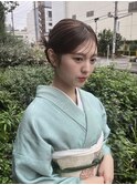 【訪問着Hair set】ふわっとカチモリシニヨン＊