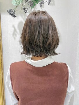 ロンドミラー 博多店(Lond Mirror) 小顔丸みショート/ブリーチなし透明感カラー/博多