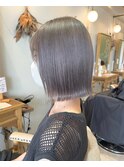 【Anree】ハイトーングレージュ×ぱつボブ