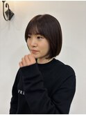 ナチュラルブラウンボブ