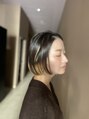 シェノン(Chainon) ミニマルボブはカラーであそびを入れてもよし。お手入れが楽。