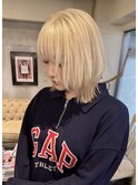 レイヤー&ブリーチ2回ハイトーンカラーケアブリーチ10代20代