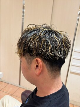 バサ 久米川店(BASSA) メンズ/メッシュ×シャドウパーマ