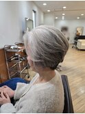 【立川　ショート　ヘアマニキュア　脱白髪染め　50代60代70代】