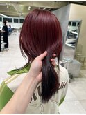 ボルドールーツカラーデザインカラー裾カラー毛先カラー