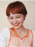 〈○24〉ショート韓国ボブハイライト髪質改善ブリーチ前髪20代