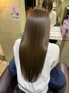 ハピネスフィール 宇治店(Happiness FEEL) 髪質改善　オリーブグレージュ