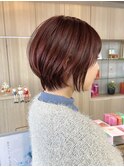 大人ショート/秋カラー/マッシュショート/チョコレートブラウン