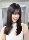 ナチュラルレイヤー髪質改善トリートメント艶カラー