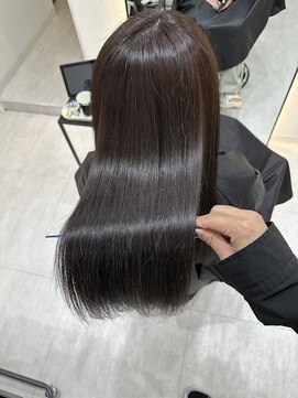 ジーナ 博多筑紫口(Zina) 艶髪ダークグレージュ×髪質改善トリートメント！【福田れん】