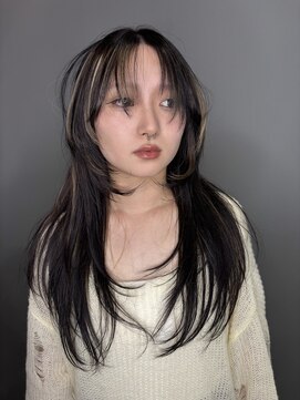 グリッター(GLITTER) レイヤーカット＋ハイライト