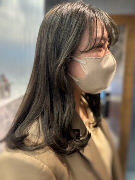 マッシュ チャヤマチ(MASHU chayamachi) 透明感カラー/ブリーチなし/オリーブブラウン/大阪梅田