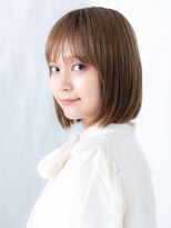 ドクターズサロン LAB 小山店&nbsp;シースルーバングハイトーンカラーボブディl小山20代30代