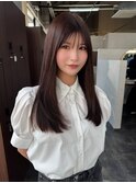 大人女子の艶ブラウンロング