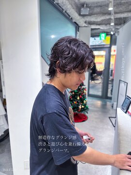 マリオ(mario) メンズニュアンスグランジパーマ