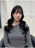 ブルーブラック/透明感カラー/髪質改善トリートメント