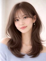 ロティー 天神(loty)&nbsp;レイヤー くびれヘア 顔周りカット 髪質改善カラー 透明感カラー
