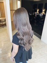 チェレ ブラン 堺東店(Chere brun) 30代40代艶髪ロング大人ハイライト×ウェーブヘア×ダブルカラー