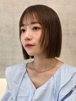 キアラ(Kchiara)&nbsp;顔周りレイヤーボブべージュkchiara福岡佐藤可菜