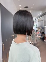ロンドシエル 横浜(Lond ciel) イメチェン外ハネボブ美髪ワイドバングミディアムレイヤーカット