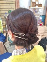 ロカット サロン(Roquat Salon)&nbsp;ロングロールシンプルアップアレンジ【ヘアセット/立川南/立川】